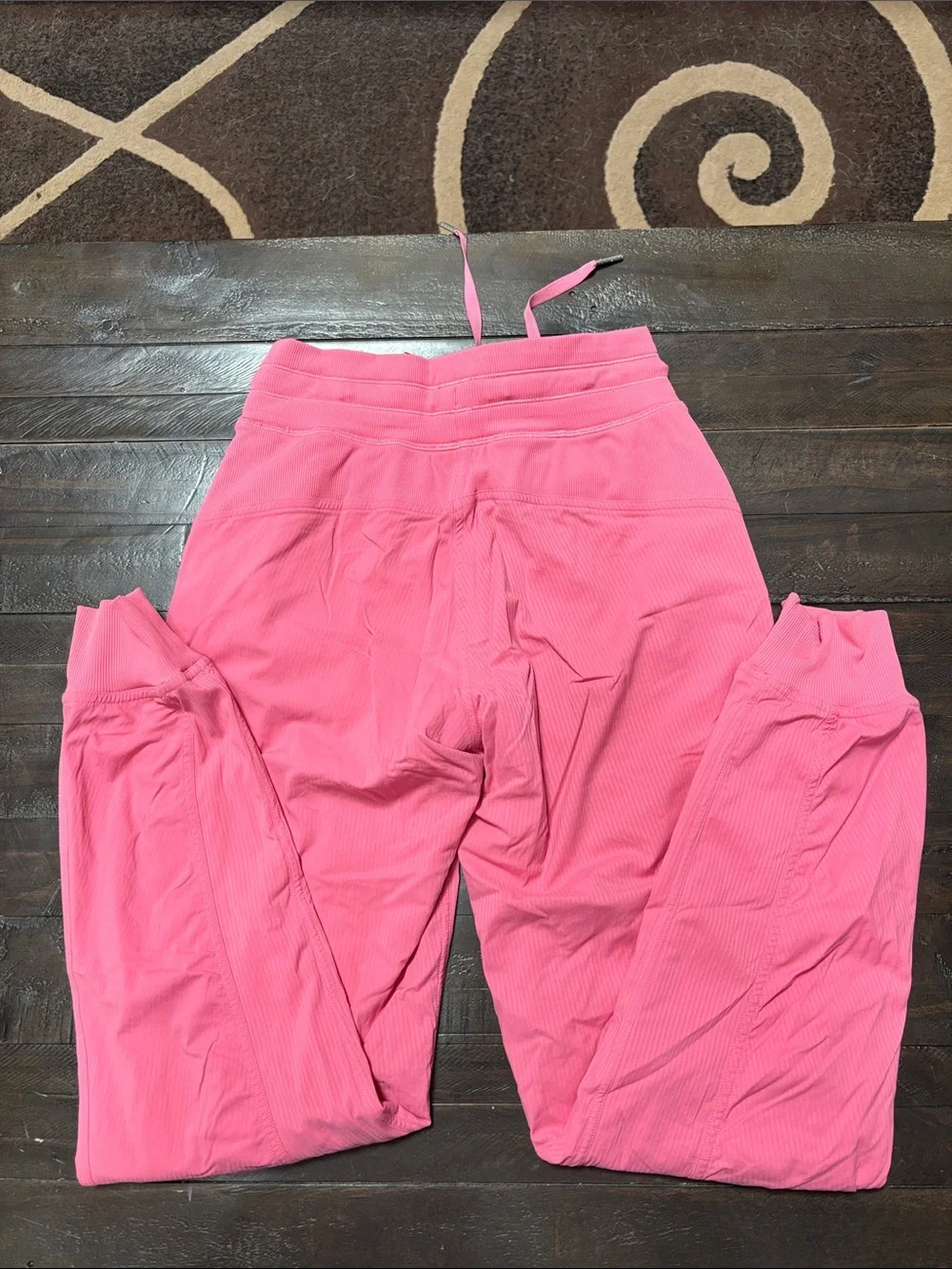 lululemon athletica Pink Ribbed Drawstring Joggers